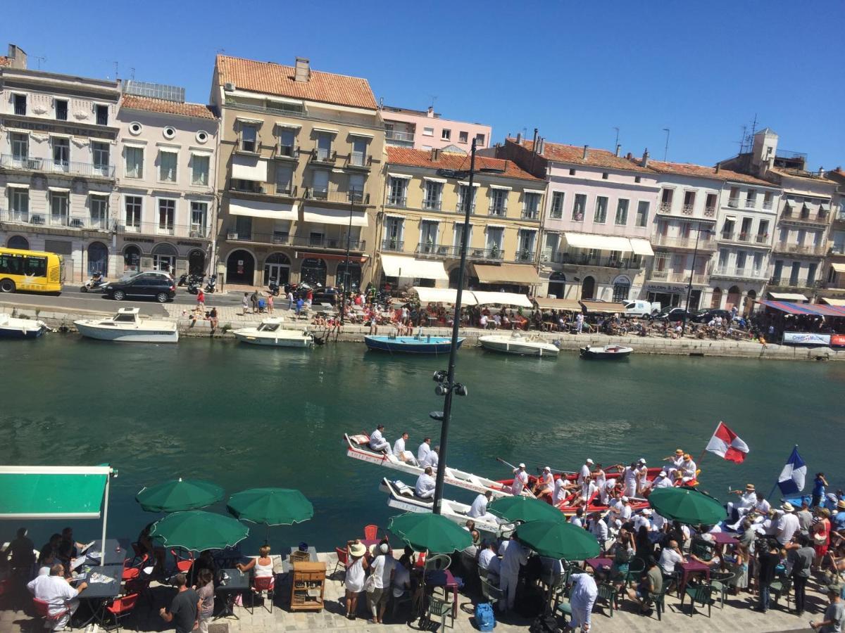 Vues Exceptionnelles Mer, Port Et Toits De Sete Bagian luar foto