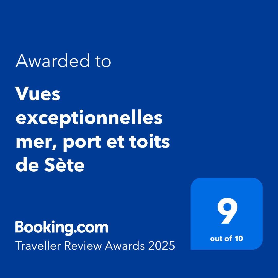 Vues Exceptionnelles Mer, Port Et Toits De Sete Bagian luar foto